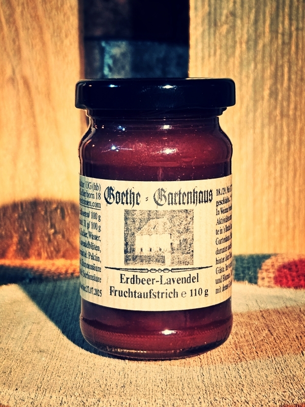 Goethe Gartenhaus- Erdbeeren & Lavendel -  handgemachte Thüringer Spezialität
