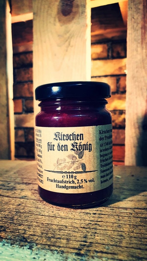 Kirschen für den König-Fruchtaufstrich-  -  handgemachte Thüringer Spezialität